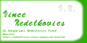 vince nedelkovics business card